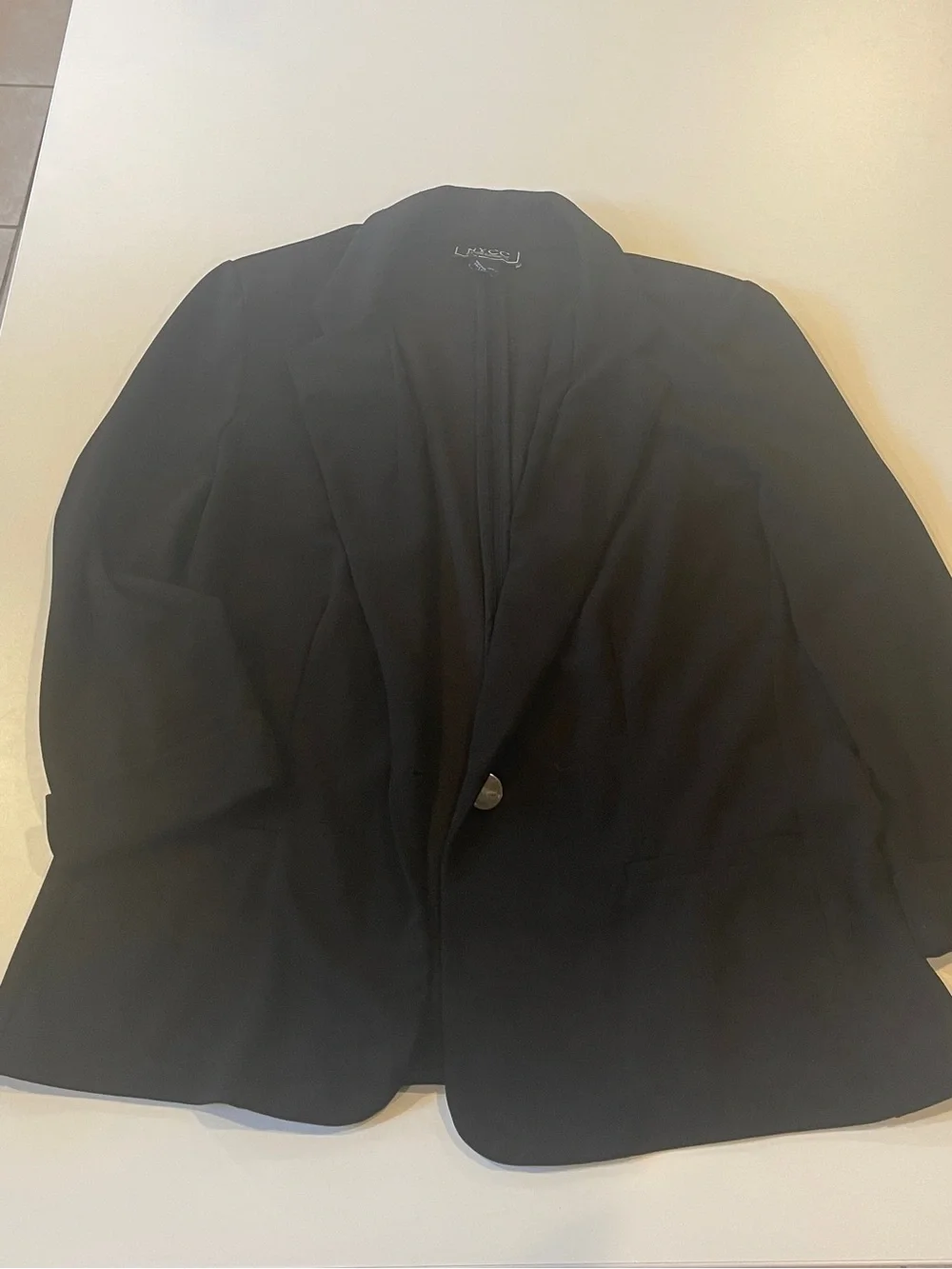 Women's Black Single-Button Blazer